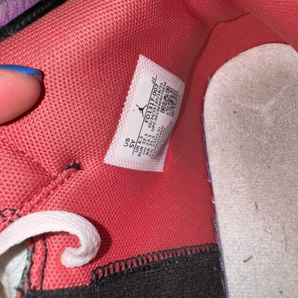 Nike Air Jordan 1 Mid GS “What The / Championships” | Size 5Y | Authentic - Picture 9 of 9